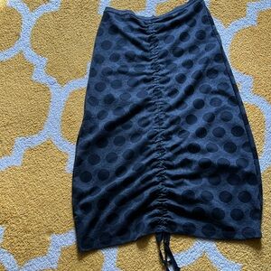 Bryn Walker Polka Dot Ruched Skirt Size Medium